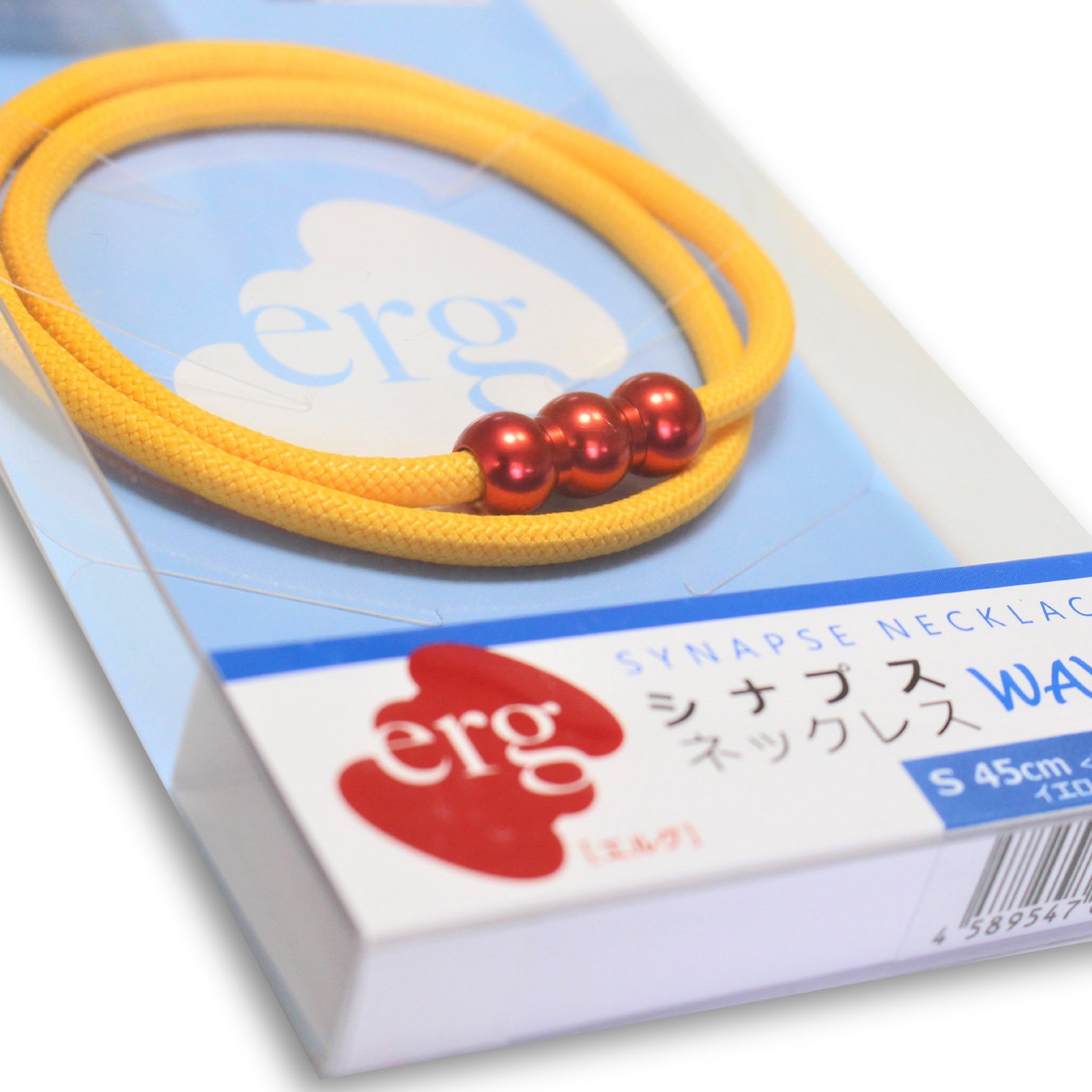 Amazon | スポーツネックレス エルグ WAVE (黄×赤) S45cm メ